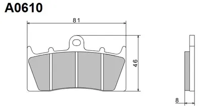 Productafbeelding van NISSIN 2024/10 KH613 PREMIUM SEMI-METALLISCHE REMBLOKKEN (ECE R90) (Geproduceerd in Japan) (2P-268NS)