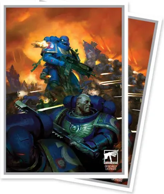 Produktbild von 105 Ultra Pro Apex Sleeves - Warhammer 40,000 - Space Marines - Adeptus Astartes (66x91mm)