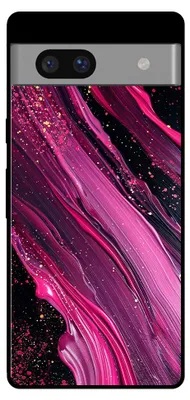 Produktbild von Handyhülle für Google Pixel 7 mit Marmordruck - TPU Backcover Case Marble Design - Lila Pink