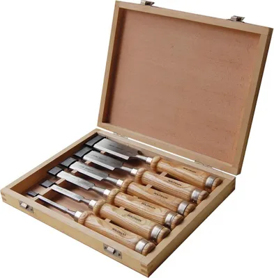 Image de Coffret 6 ciseaux à bois HSS