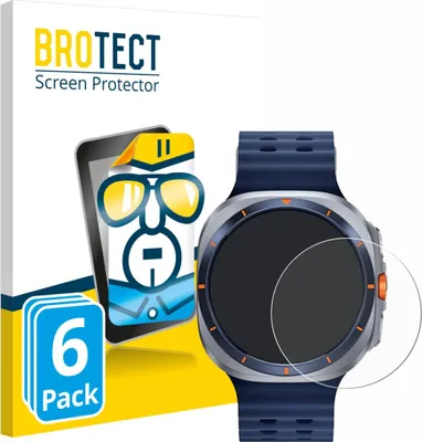 Produktbild von 6x Für Samsung Galaxy Watch Ultra 2 (47 mm) Schutzfolie BROTECT Displayschutz Display Schutz Folie Klar Transparent