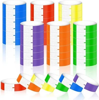 Productafbeelding van - Neon armbanden - Waterdichte evenementenarmbanden - 600 stuks - Zelfklevende feestarmbanden - Perfect voor feesten en evenementen - Diverse kleuren