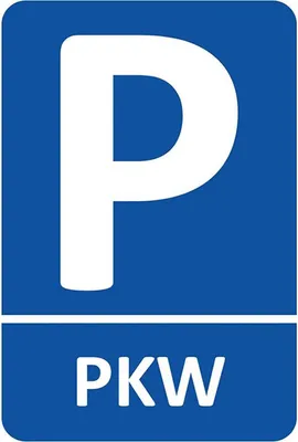 Produktbild von vianmo Holzschild 30x20 cm PLW Parkplatz Straßenschild