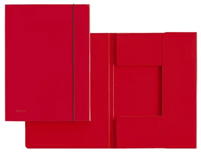 Zdjęcie produktu dla Leitz 39260025, A4, Karton, Czerwony, Portret, 80 g/m², Gumka recepturka