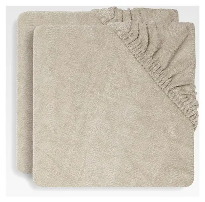 Produktbild von Wickelauflagenbezug - Nougat - 2er Set - 50x70cm - Baumwollfrottee - Beige