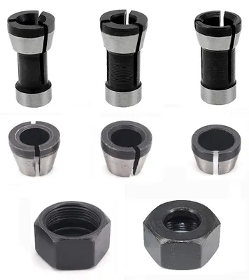 Bohrfutteradapter-Set 8-teilig, 6/6,35/8 mm + Muttern