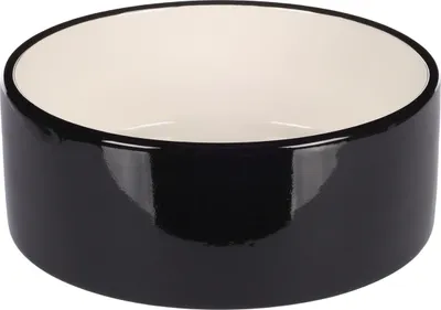 Immagine prodotto di Ciotola per mangiare e bere per fenicotteri Rocky round nero/bianco