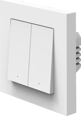 Produktbild von OSRAM SMART+ WiFi Matter Wandschalter, 2 Kanal, 16AX, IP20, weiß, Relais Schalter, Unterputz, 27mm