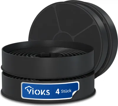 Produktbild von Kohlefilter 4x passend wie Respekta MIZ0058 Aktivkohlefilter für Dunstabzugshaube