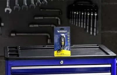 Immagine prodotto di Manometro digitale per pneumatici MICHELIN, da 0,05 a 7 bar, schermo LCD, torcia integrata