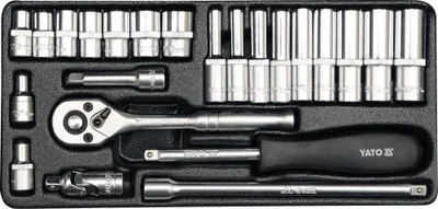 Obrázek produktu pro Yato Sada klíčů 1/4" 23 Elem. Yt-14421