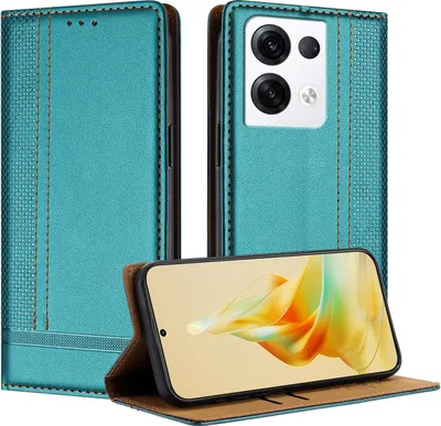 Image de Etui pour OPPO Reno8 Pro 5G étui en cuir avec fonction stand vert