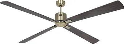 Produktbild von Energiespar Deckenventilator Eco Neo III 180 cm Messing antik Flügel Nussbaum / Kirschbaum mit Fernbedienung