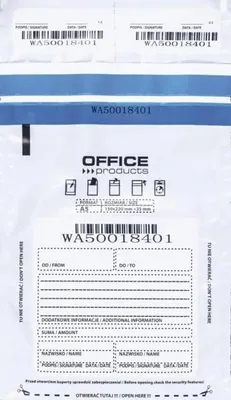 Zdjęcie produktu dla Koperta bezpieczna biała 150x220mm 50szt - Office