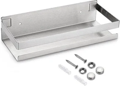 Produktbild von Famanu Badezimmer Organizer Regal - Eckablage aus rostfreiem Stahl, Wandmontage