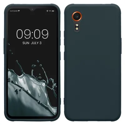 Produktbild von kwmobile Handyhülle für Samsung Galaxy Xcover7 Hülle - TPU Case - Kabelloses Laden - Schutzhülle Cover in Dunkler Schiefer