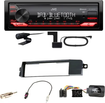 Produktbild von JVC KD-X282DBT Bluetooth Digitalradio USB Einbauset für BMW 3er E46