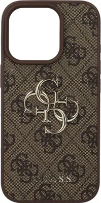 Produktbild von GUESS 3666339327583, Cover, Apple, Apple iPhone 16 Pro, 16 cm (6.3"), Braun