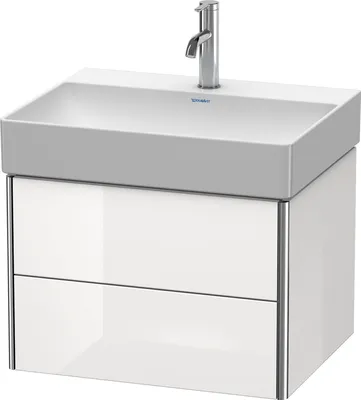 Image de Duravit XSquare Meuble sous-lavabo suspendu, 2 tiroirs, 584x397x460mm, XS416104040