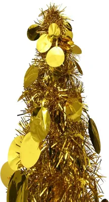 Obrázek produktu pro vidaXL Umělý vánoční stromek Pop-Up Golden 120 cm PET
