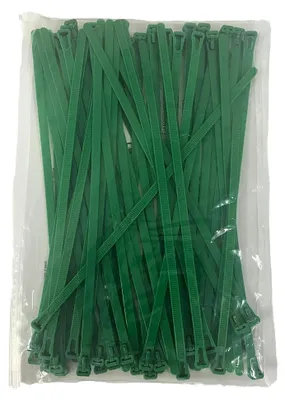 Produktbild von Wiederverwendbare Kabelbinder für den Außenbereich, 300 mm x 7,6 mm, 60 Stück, Grün