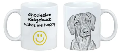 Zdjęcie produktu dla Rhodesian Ridgeback – Kubek z motywem psa, wesoły kubek dla miłośników psów, personalizowany produkt marki Art-Dog