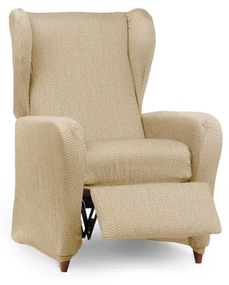 Elastische Relaxfauteuil-Bankhoes, Beige, 90x75x100 cm