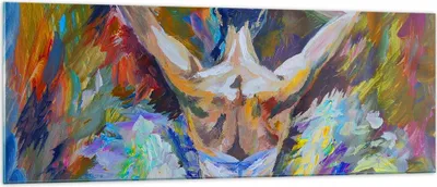Produktbild von Bilder auf glas - Balletttänzer tanzen - 140x50cm - Glasbilder - Wandbilder - Kunstdruck - zum Aufhängen bereit - Wanddekoration aus Glas - Glas Bilder - Wandbild auf Glas - Einteilig - GAB140x50-3503
