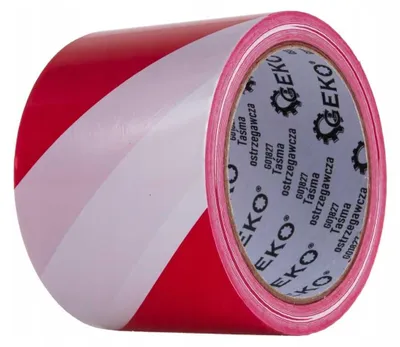 Produktbild von Rot-weißes Warnband 100 m x 75 mm