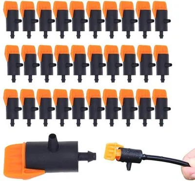 Obrázek produktu pro 30 ks nastavitelných zavlažovačů s mikrotryskami – automatické zavlažování – pro zahradu, sukulenty, květinové záhony (4 mm/7 mm)