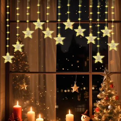 Lichterkette 120 LEDs 3 m warmweiß IP44 mit Timer