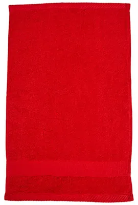 Image de Fair Towel - Serviette invité « Cozy », coton issu de l'agriculture biologique LT3856 (taille unique) (rouge)