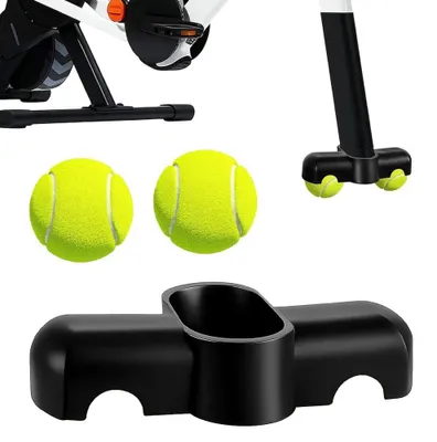 Imagen del producto de Adaptador para 2 pelotas de tenis, compatible con plataformas de entrenamiento portátiles y rodillos de entrenamiento para bicicleta