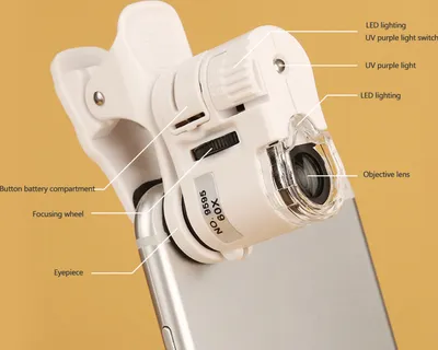 Zdjęcie produktu dla przenośny mikroskop 60X do smartfonów