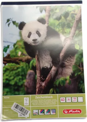 Produktbild von Herlitz Zeichenblock A3 25 Blatt 5er Packung 4 sortierte Motiven Skizzenpapier