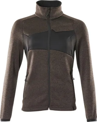 Produktbild von Mascot ACCELERATE Strickpullover mit Reißverschluss, Damenpassform 18155 Gr. XL dunkelanthrazit/schwarz