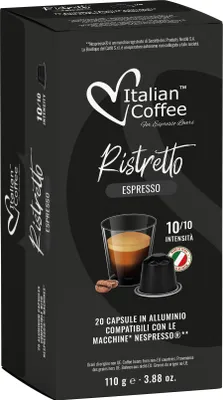 Zdjęcie produktu dla Ristretto Espresso kapsułki aluminiowe do Nespresso - 20 kapsułek