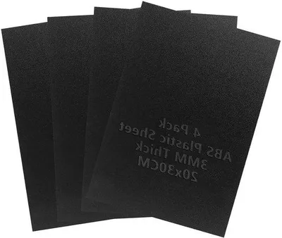 Image de Plaque en plastique noire de 3 mm, 20 x 30 cm, pour la décoration