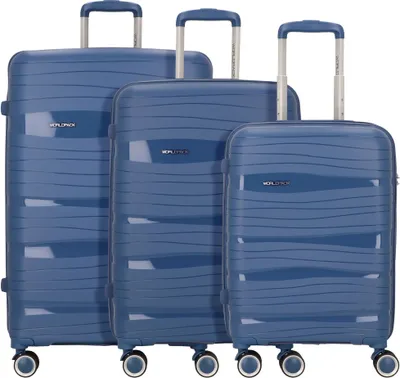Produktbild von Worldpack Miami 4-Rollen Kofferset 3-tlg. -royalblue-