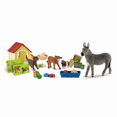 Zdjęcie produktu dla Schleich - Figurki zwierząt, kalendarz adwentowy Farm World 2017; 97448