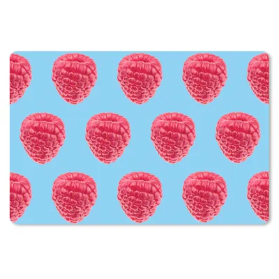 Produktbild von MuchoWow® Mauspad Mousepad Himbeere - Muster - Rosa 27x18 cm - Mousepads - Maus Mat - Pad - Mausunterlage - Büroartikel - Desk Matten