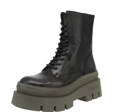 Immagine prodotto di Replay Nathalie Lace GWL82.C0003L - Stivali da donna - 1659-Nero-Mil-Grn, Taglia:36 EU