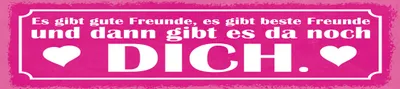 Produktbild von vianmo Holzschild 10x46 cm Freunde und dann gibt es da noch DICH