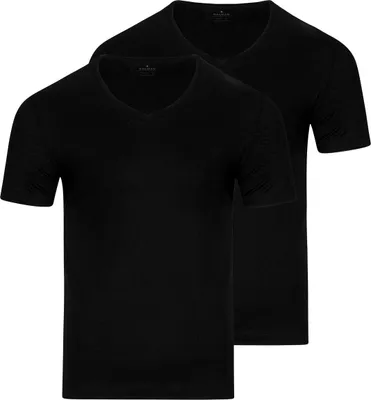 Produktbild von RAGMAN 2er Pack Basic Unterhemd / Shirt Kurzarm Bequem und atmungsaktiv, Formstabil durch verstärkte Nähte, Vielseitiges Basic