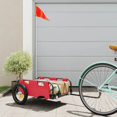 Productafbeelding van Maison Exclusive - Fietsaanhanger, rood, Oxford-stof en ijzer