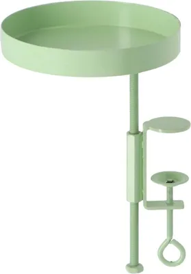 Produktbild von Esschert Design Runde grüne Fensterbankhalterung S, Pflanzenständer, Stahl, Grün, 140 mm, 140 mm, 209 mm