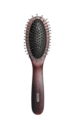 Produktbild von Titania Drahtmassagebürste klein Holz Dunkel