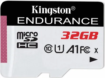 A close-up of a Kingston microSD card.