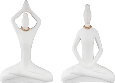 Produktbild von Gilde Holz Figur "Yoga Ladys" VE 2 so 69394