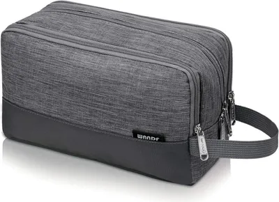 Produktbild von WANDF Kulturbeutel Herren Reisezubehör Kosmetiktasche Damen Grau